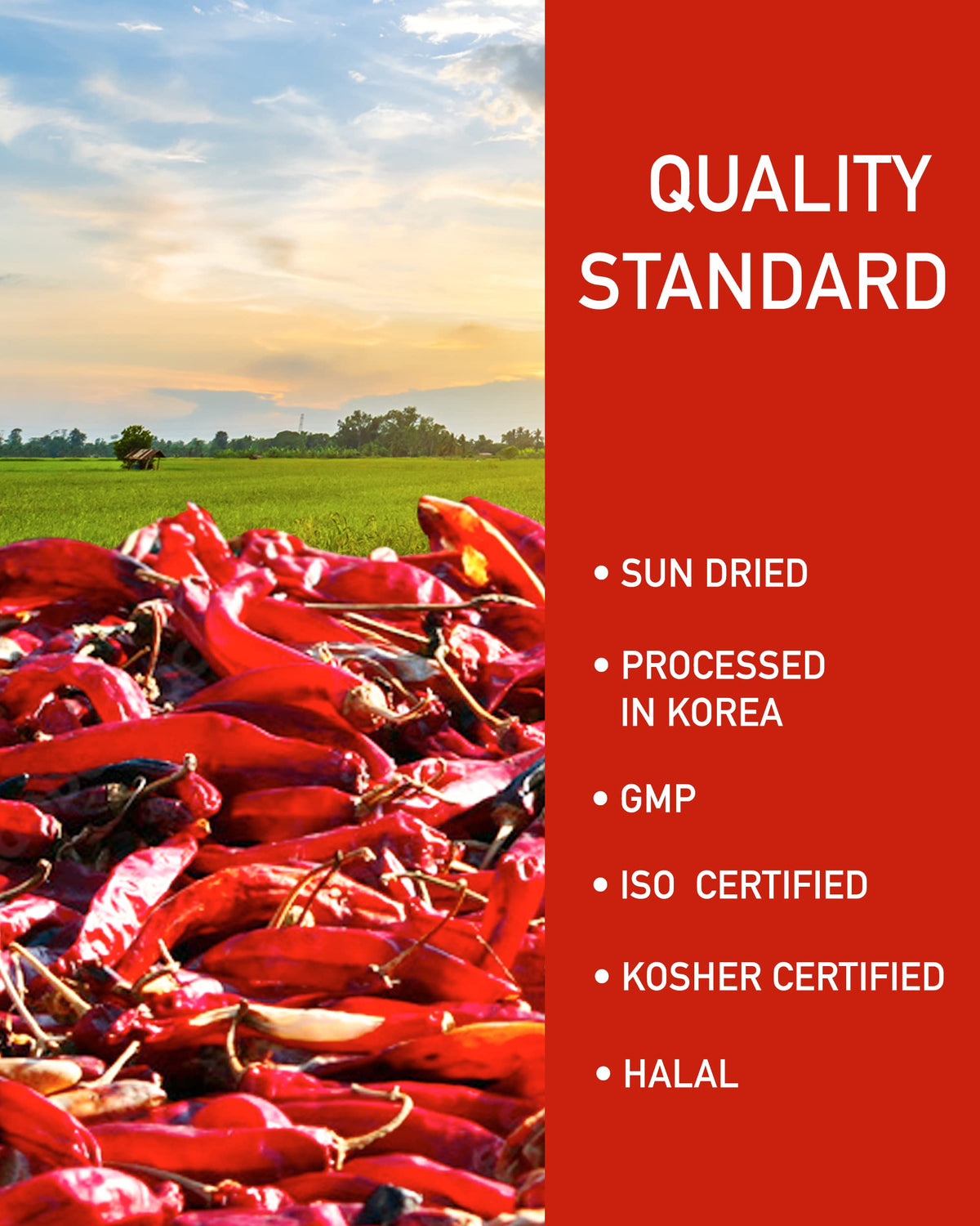 Taekyung chili powder for kitchen use in gochujang and sauces.