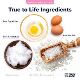 Taffy Shop Fruit Favorites are individually wrapped for freshness on the go.