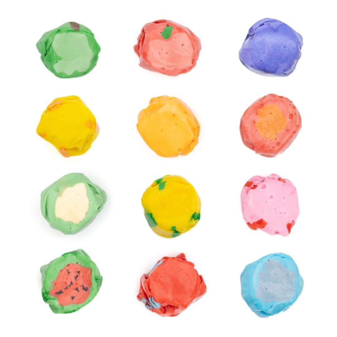 Taffy Shop Fruit Favorites mix bag shows assorted fruit flavors for sharing.