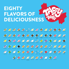 2.5 lb cotton candy taffy palette by Taffy Town for celebrations