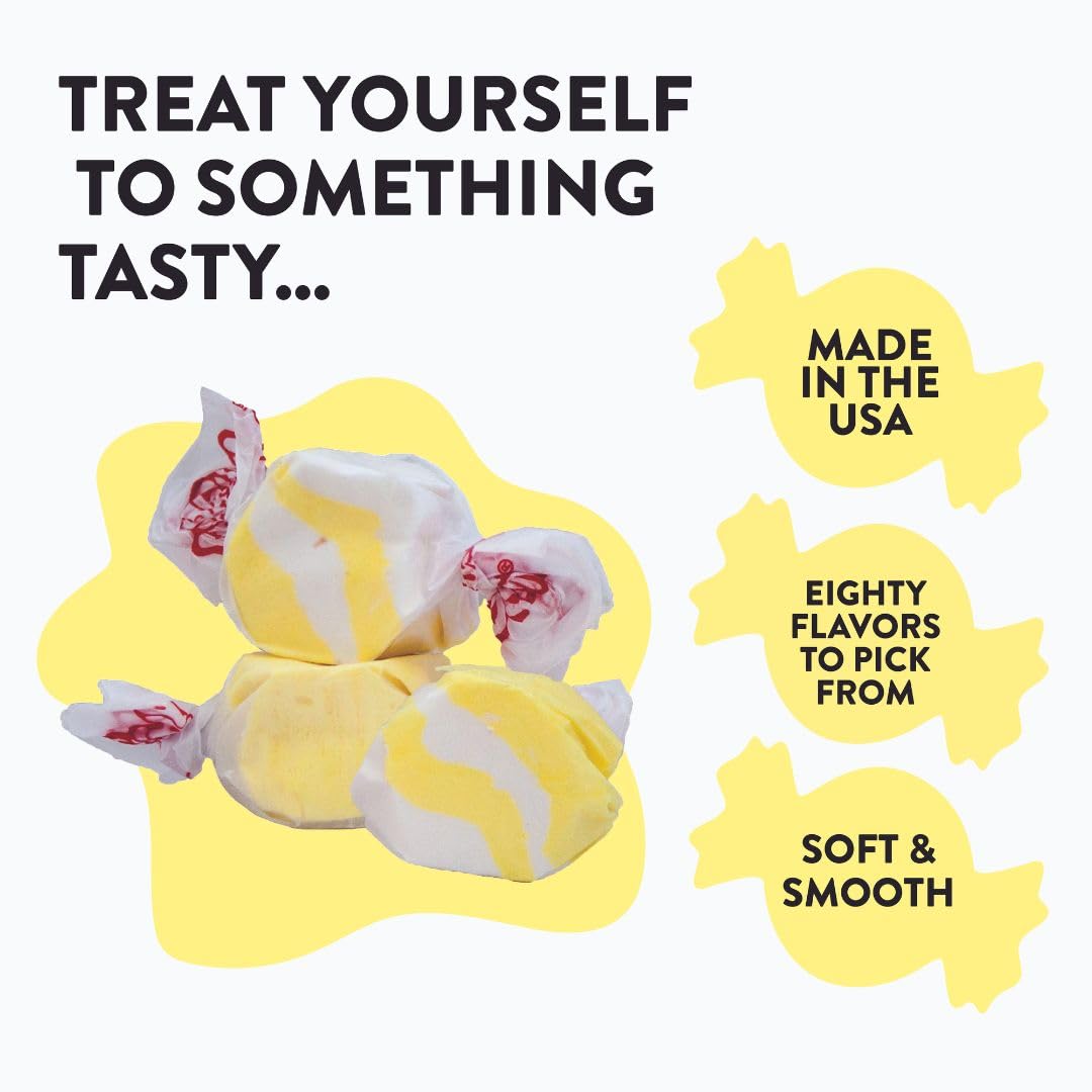 Assorted Taffy Town flavors collection for tastings and treat jars.