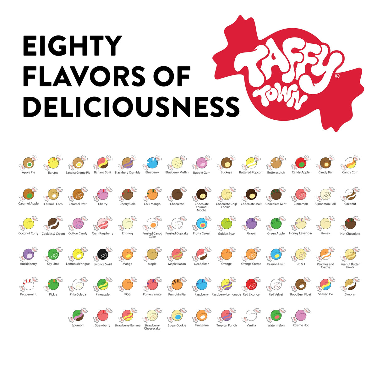 Heritage of Taffy Town with a century of gourmet vanilla taffy.