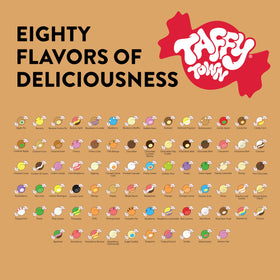 Taffy Town individually wrapped taffy preserves freshness for travel.