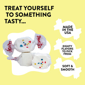 Taffy Town Saltwater Taffy Frosted Cupcake assorted flavors for colorful candy bowls.