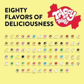 Taffy Town Frosted Cupcake gift tin adds colorful, shareable candy moments.