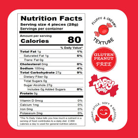 Taffy Town Sugar Free Candies Lite gluten-free icon signals allergen-friendly option