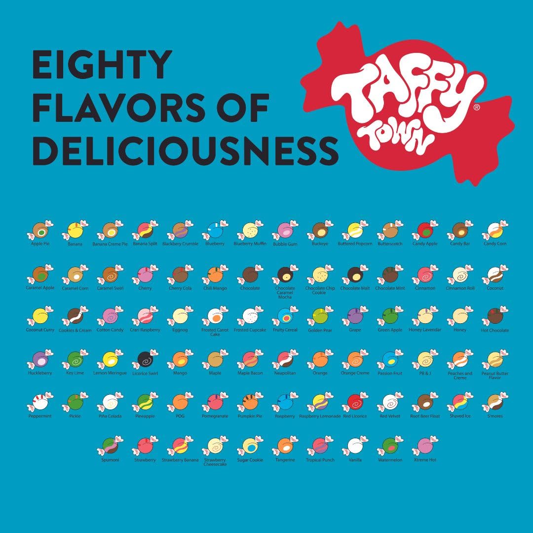 Taffy Town Sugar Free Candies Lite kosher-dairy icon indicates dairy processing