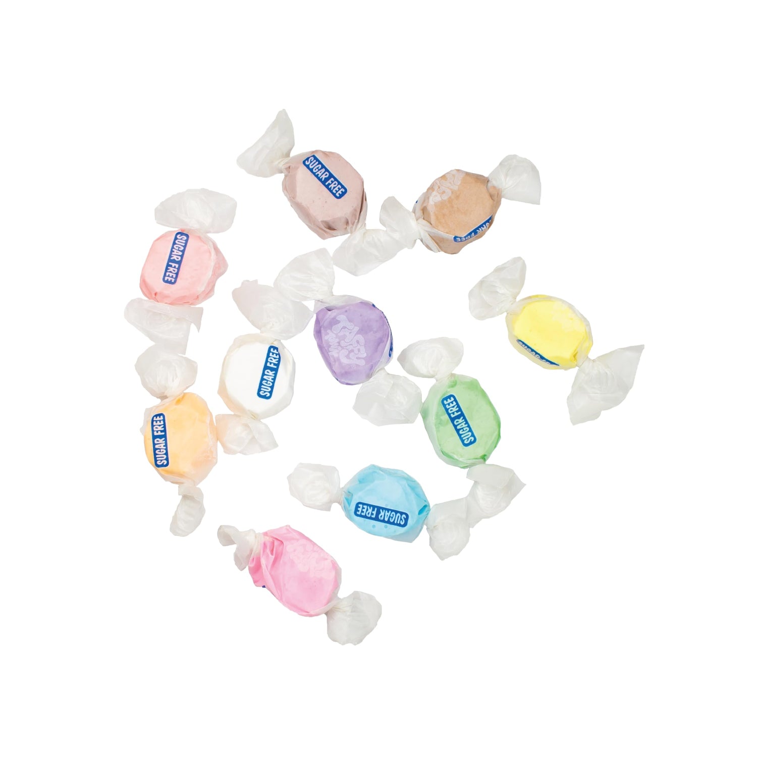 Taffy Town Sugar Free Candies Lite packaging with resealable bag for convenient snacking