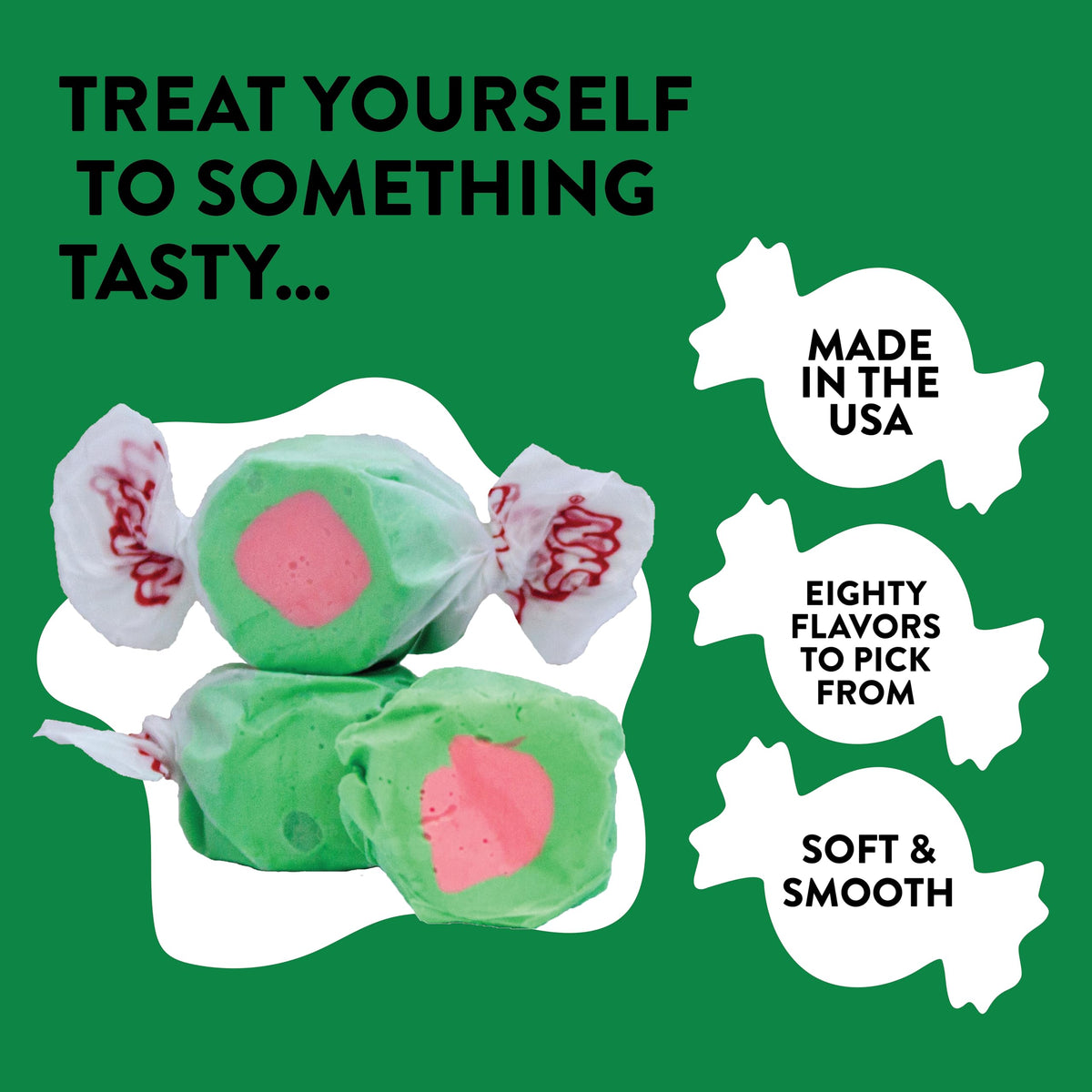 Close-up of the fluffy creamy texture of Taffy Town Watermelon
