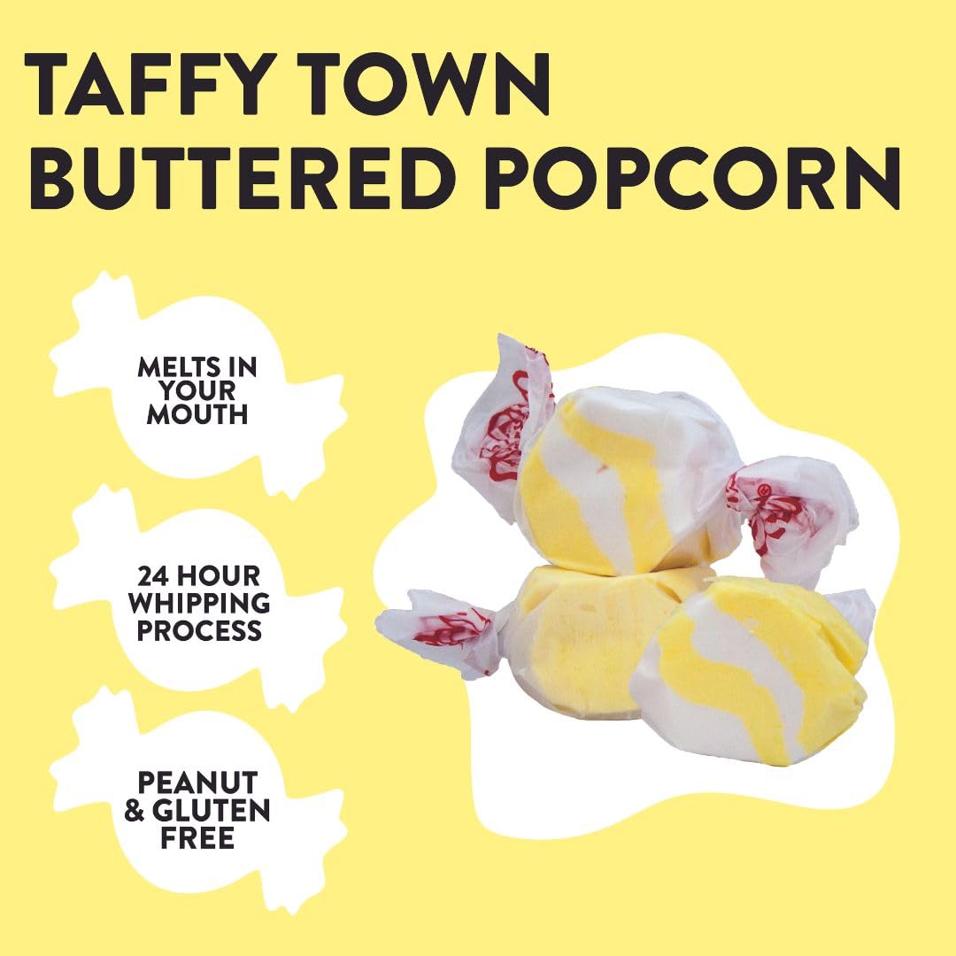 Close-up of whipped meringue texture on Taffy Town taffy for melt-in-your-mouth indulgence.