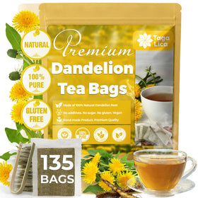 Tagalica Premium 135 packaging highlighting sustainable, natural tea bags for a mindful brew