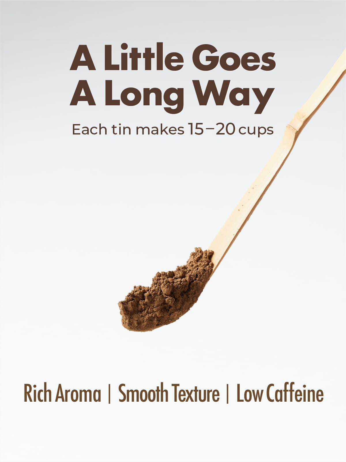 Tagashira Chaho Hojicha Powder in cup ready for easy, low caffeine sipping.