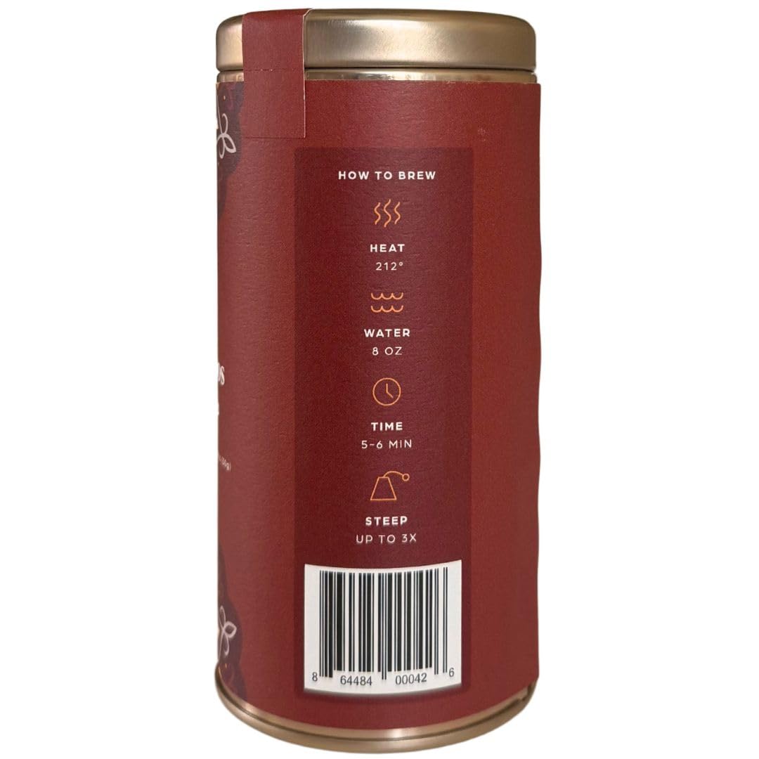 Tahmina saffron rooibos tea with lemon and ginger aroma for comfort