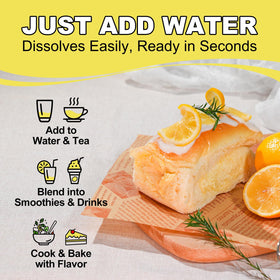 Taienjoy lemon powder in dressing bowls enhances salads with zesty notes