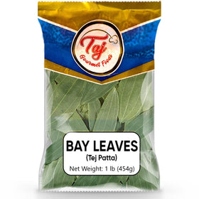 TAJ Gourmet Bay Leaves bulk pack, ideal for enriching soups and stews.