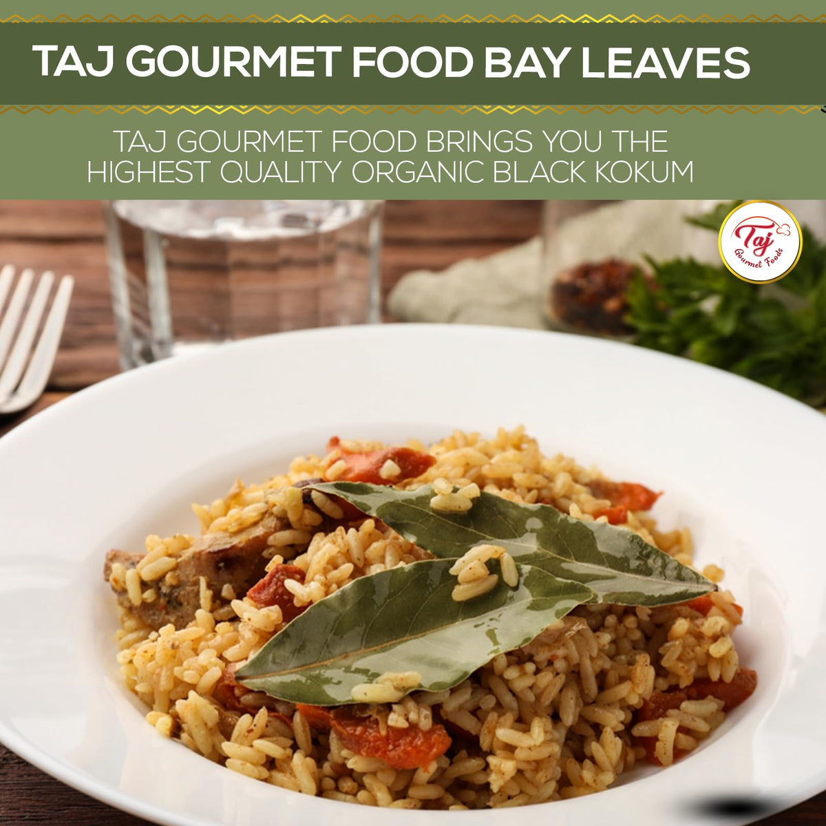 TAJ Gourmet Bay Leaves simmering in curry pot demonstrates versatility.