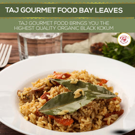 TAJ Gourmet Bay Leaves simmering in curry pot demonstrates versatility.