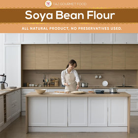 TAJ Gourmet Foods Soya Bean Flour versatile ingredient for baking and snacks