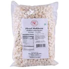 TAJ Fox Nut bulk pack close-up highlights lightweight crunch ideal for snacking