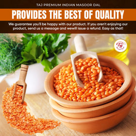 TAJ Gourmet lentil soup dish showing comforting, protein-rich meal.