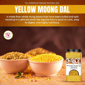 Steaming moong dal in a pot, inviting aroma and texture.