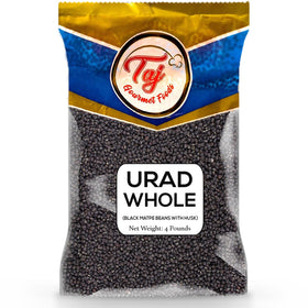 TAJ Urad Whole Dal 4lb pack ready for traditional dal dishes