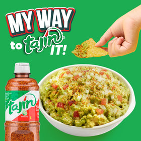 Convenient bag and bottle setup for home entertaining with Tajín Clásico.
