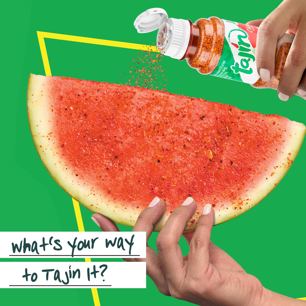 Rim for margarita with Tajín Clásico for bold aroma.