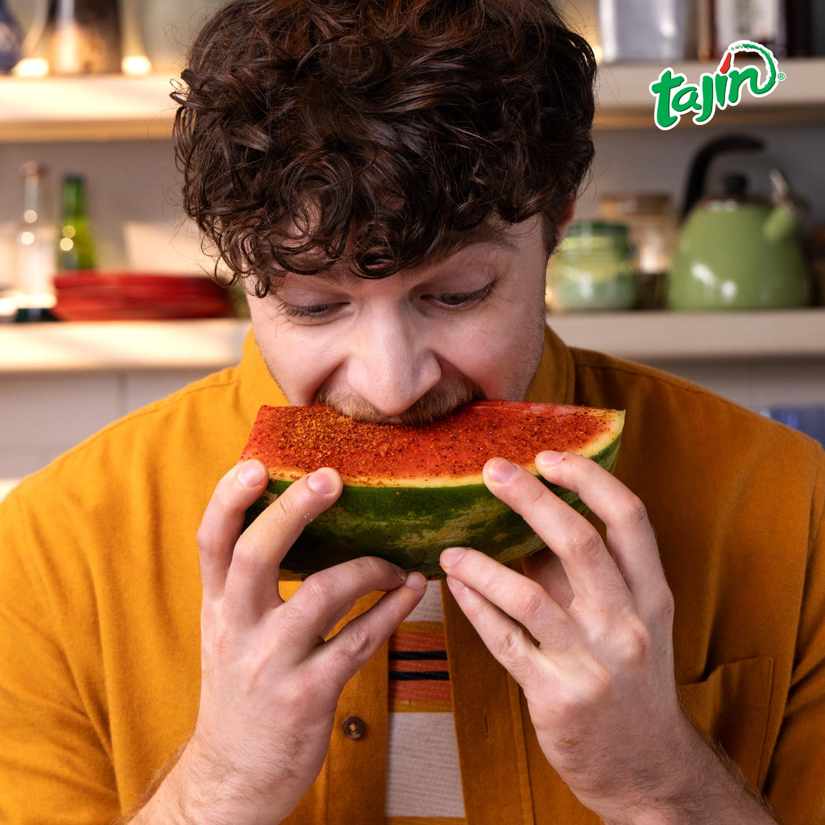 Storage-friendly container to keep Tajín fresh during gatherings.