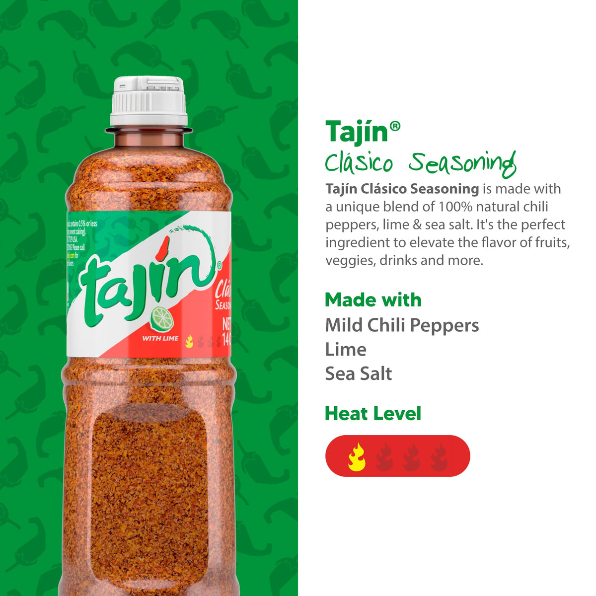 Tajín Clásico sprinkled on tacos for a tangy boost.
