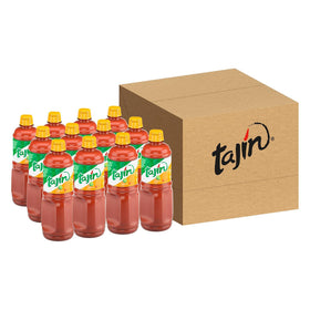 Tajín Fruity Chamoy Sauce bottle front view, ideal for fruit platters and snacks.