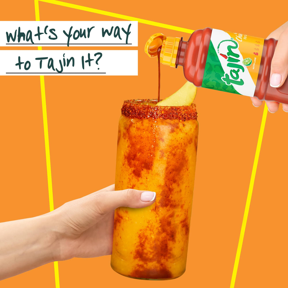 Tajín Fruity Chamoy Sauce used as a drink enhancer.