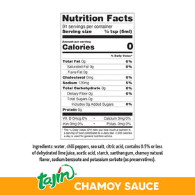 Tajín Fruity Chamoy Sauce over mango slices adds vibrant flavor.