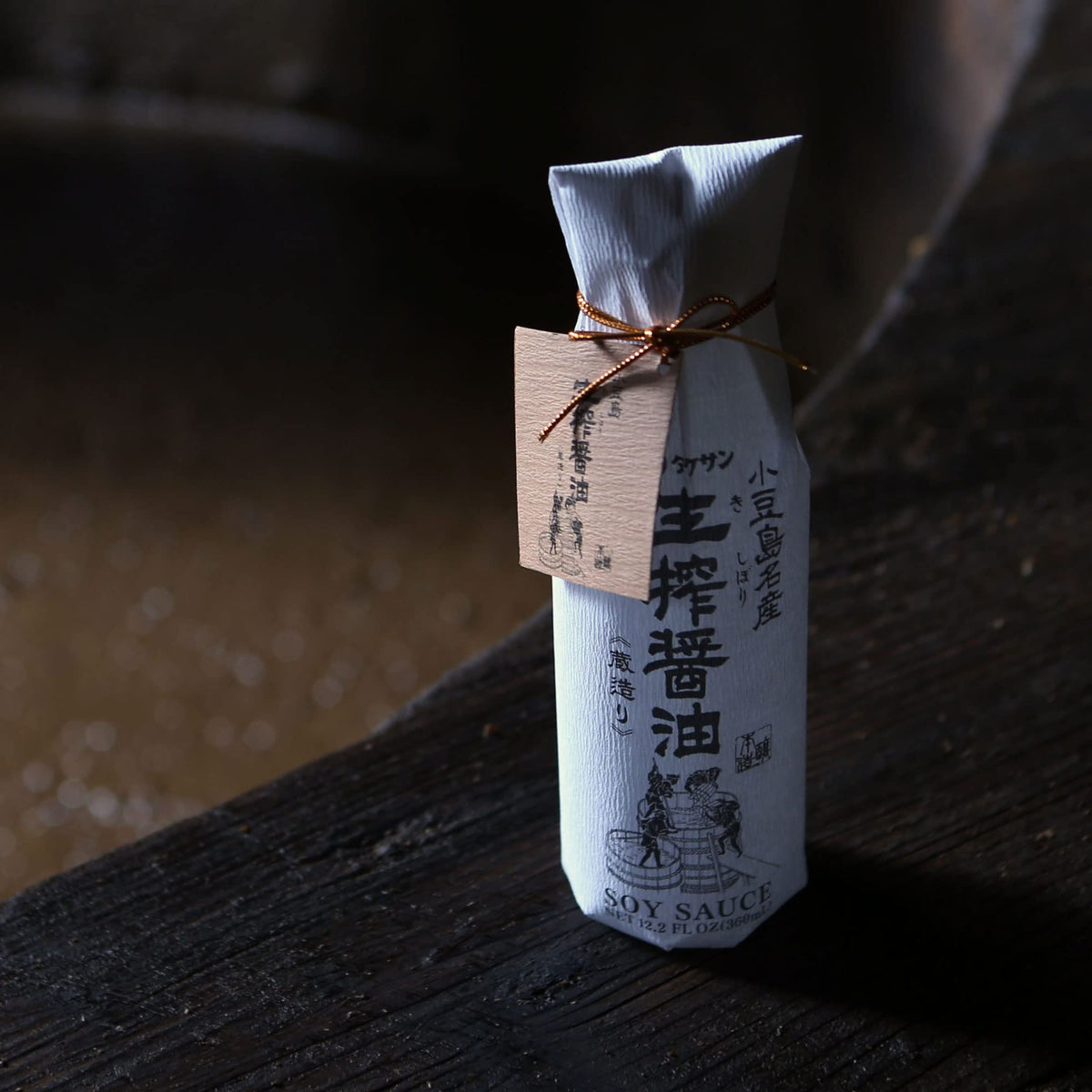 TAKESAN KISHIBORI soy sauce cedar vat aging deepens aroma and richness