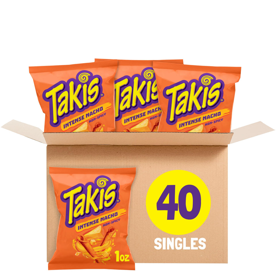 Takis Intense Nacho multipack front view, ideal for tailgates and parties