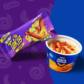 Takis Mini party table demonstrates crowd-pleasing bold flavors.