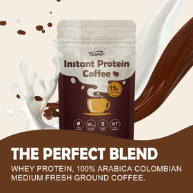 TALCUFON 100% Arabica beans image shows full-bodied flavor.