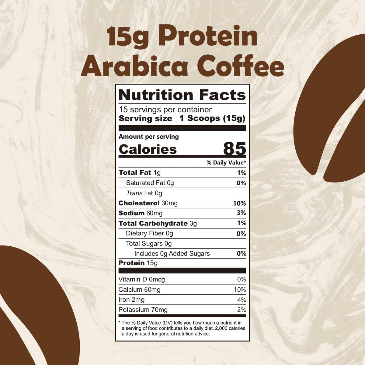 TALCUFON whey protein powder with instant coffee for fast workouts.
