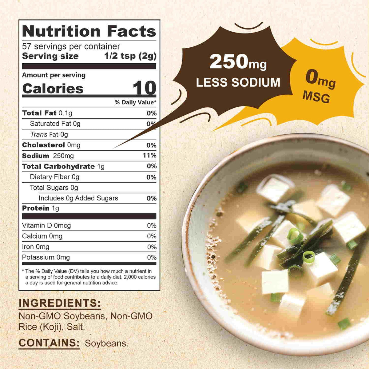Talcufon ramen broth miso powder blends smoothly for rich flavor.