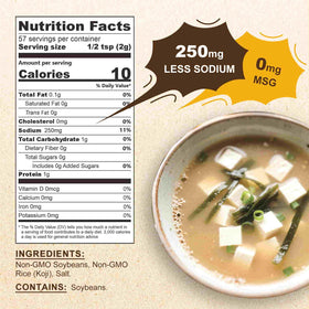 Talcufon ramen broth miso powder blends smoothly for rich flavor.