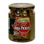 Talk O Texas Crisp Okra Pickles Hot 16 oz: bold, crunchy snack for heat lovers