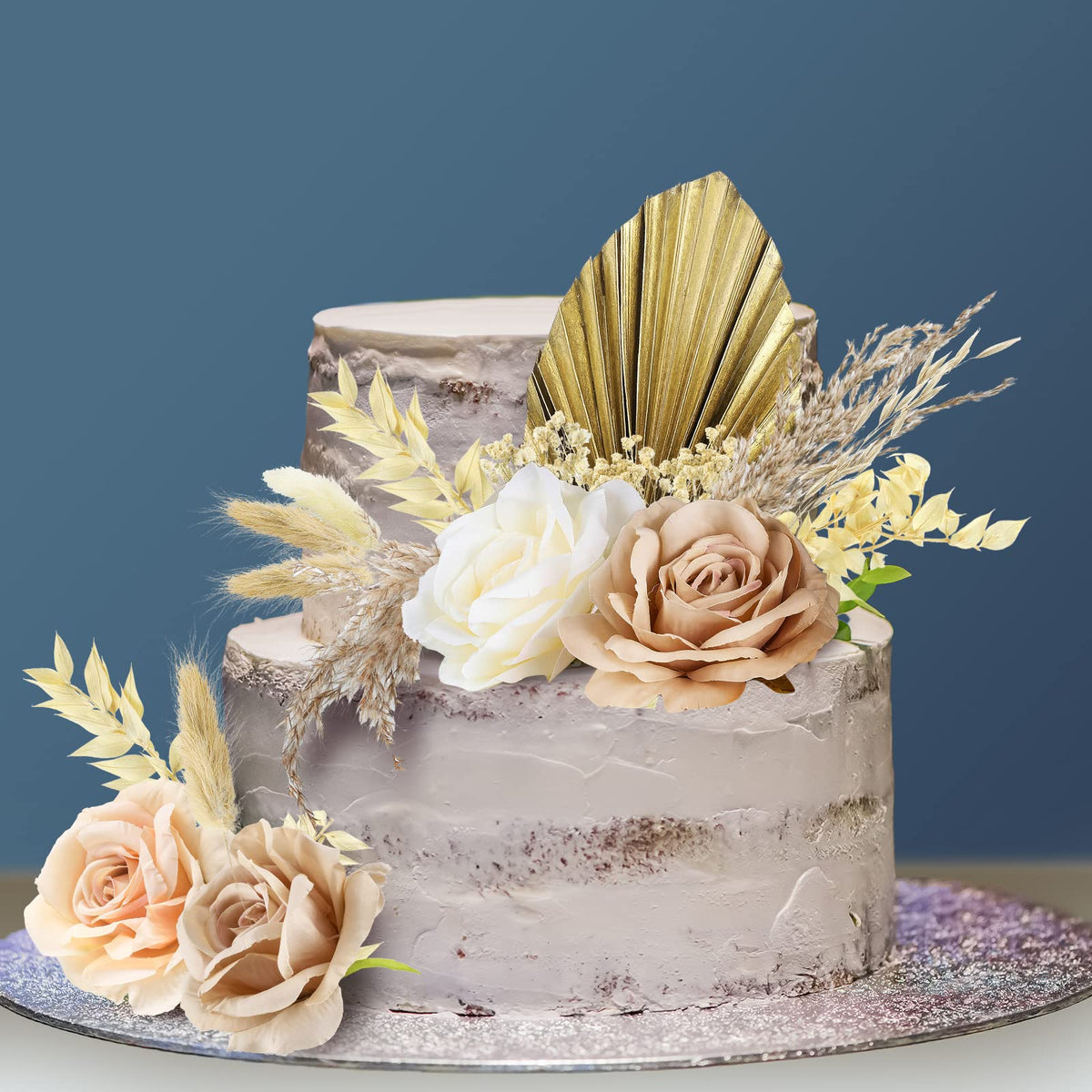 Tallew boho cake topper natural flower combinations for home celebrations