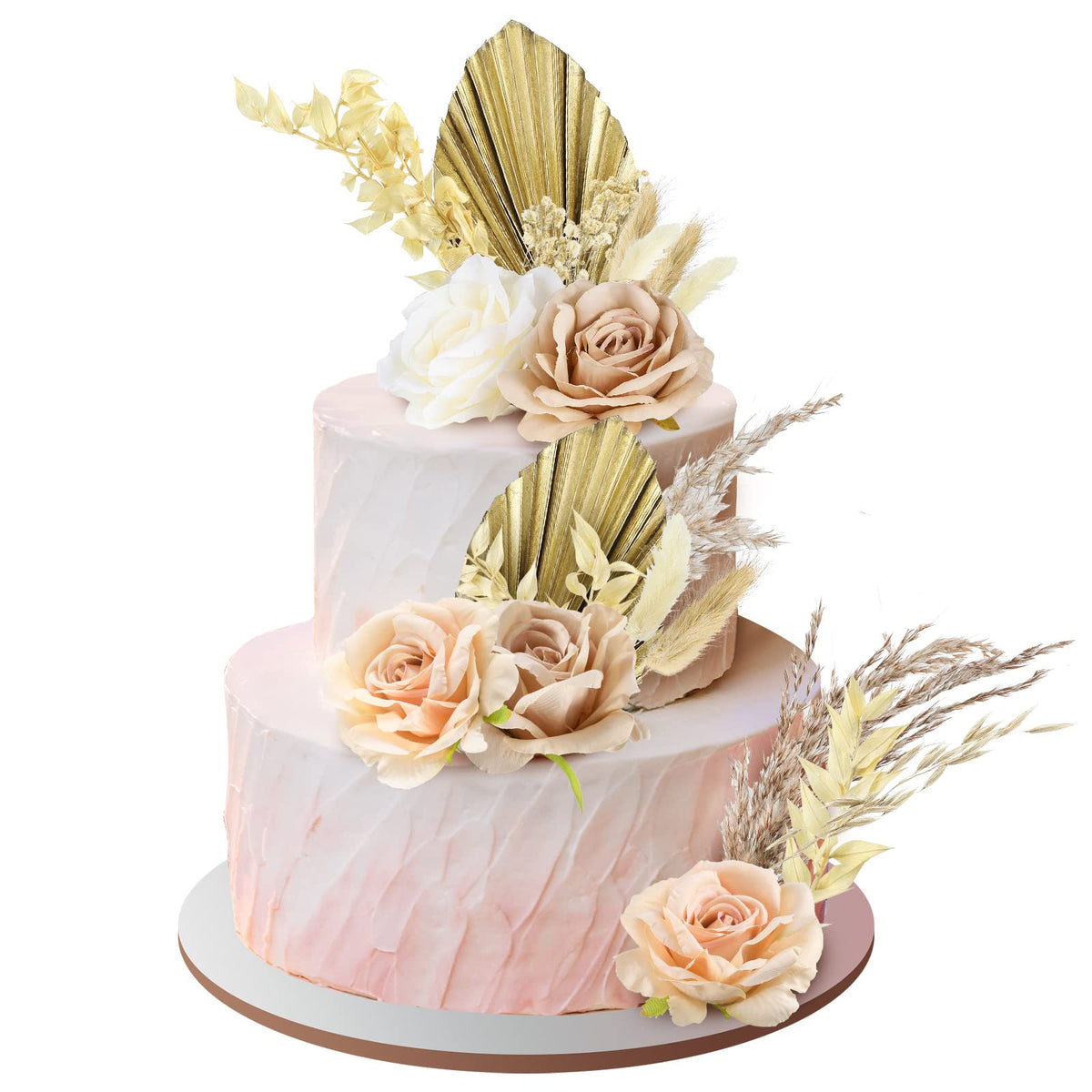 Tallew boho cake topper silk roses for vibrant cake decor