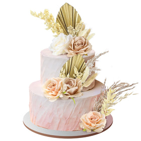 Tallew boho cake topper silk roses for vibrant cake decor