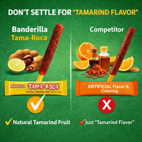Tama-Roca tamarindo with chile powder sprinkle detail for bold heat.