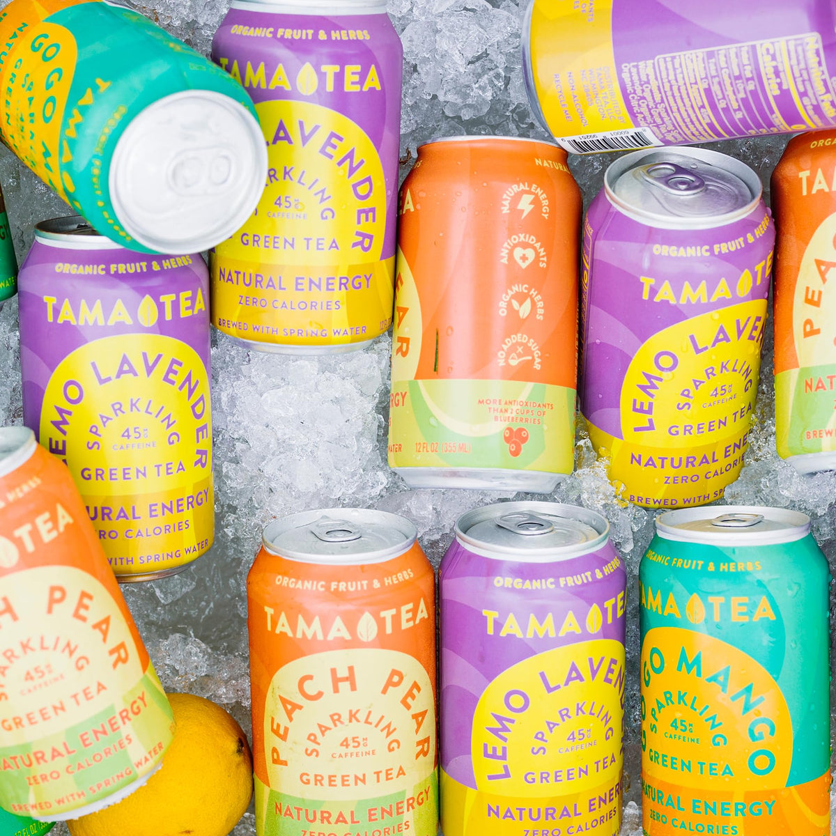 Tama Tea 12-pack display shows convenient energy option