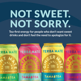 Tama Tea Mint sparkling yerba mate can for a refreshing lift
