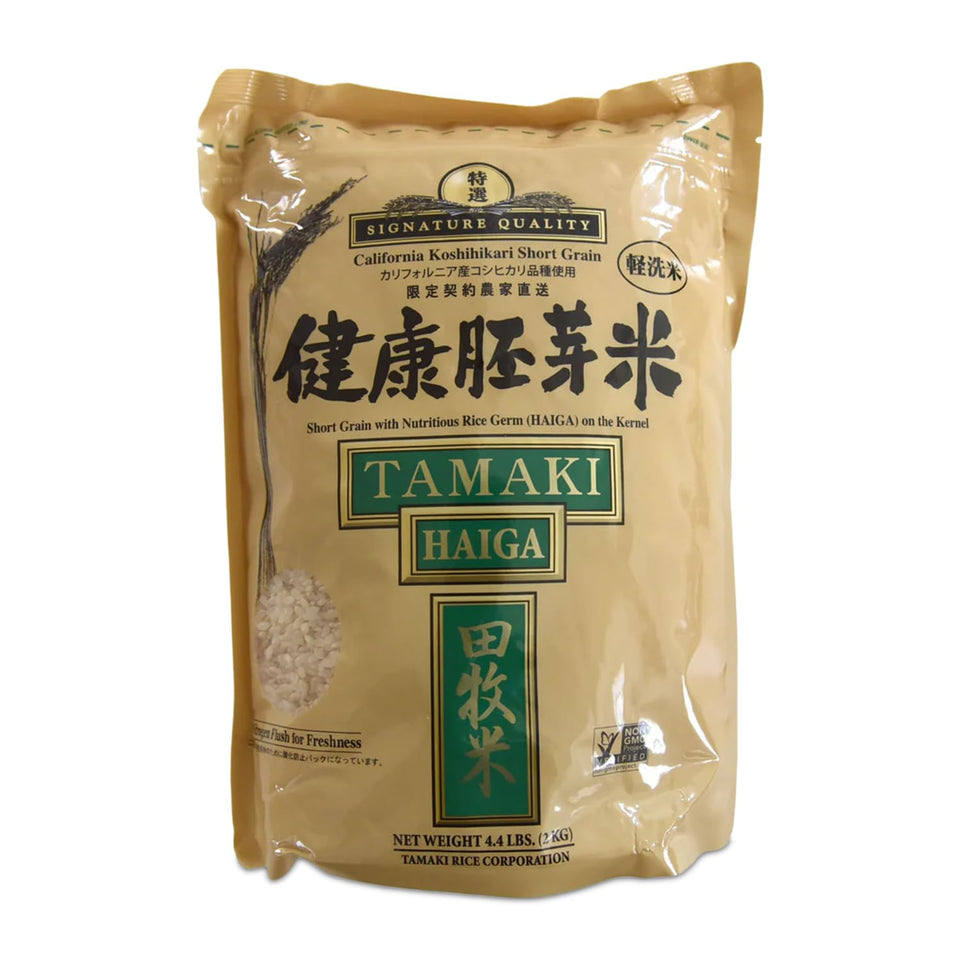 Tamaki Haiga shortgrain rice 2kg pack, ideal for sushi and bowls.
