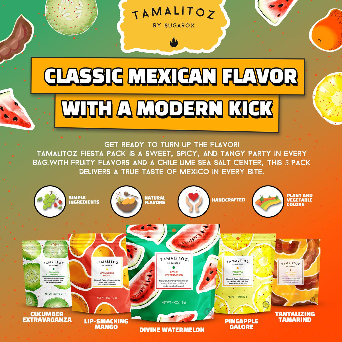 Tamalitoz Watermelon spicy candy – fruity heat for fun gatherings.