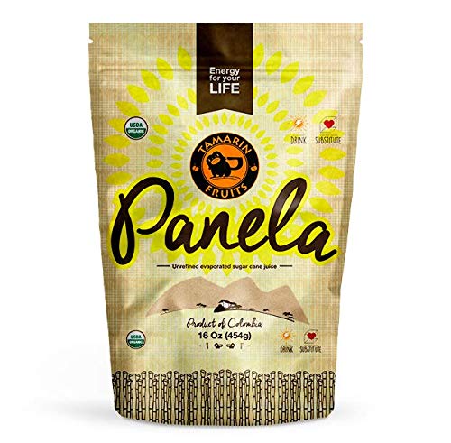 Tamarin Fruits Panela bags front view, two-pack ready to sweeten coffee and desserts.